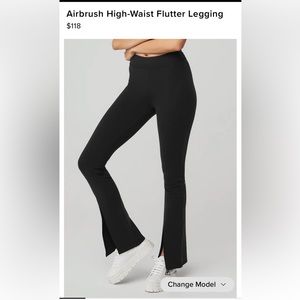 Alo Airbrush High-waist Flutter Legging